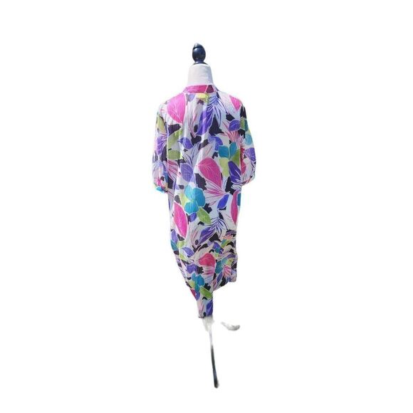 Colourful 70s Kaftan Vintage Beach Cover Dress - Picture 5 of 10